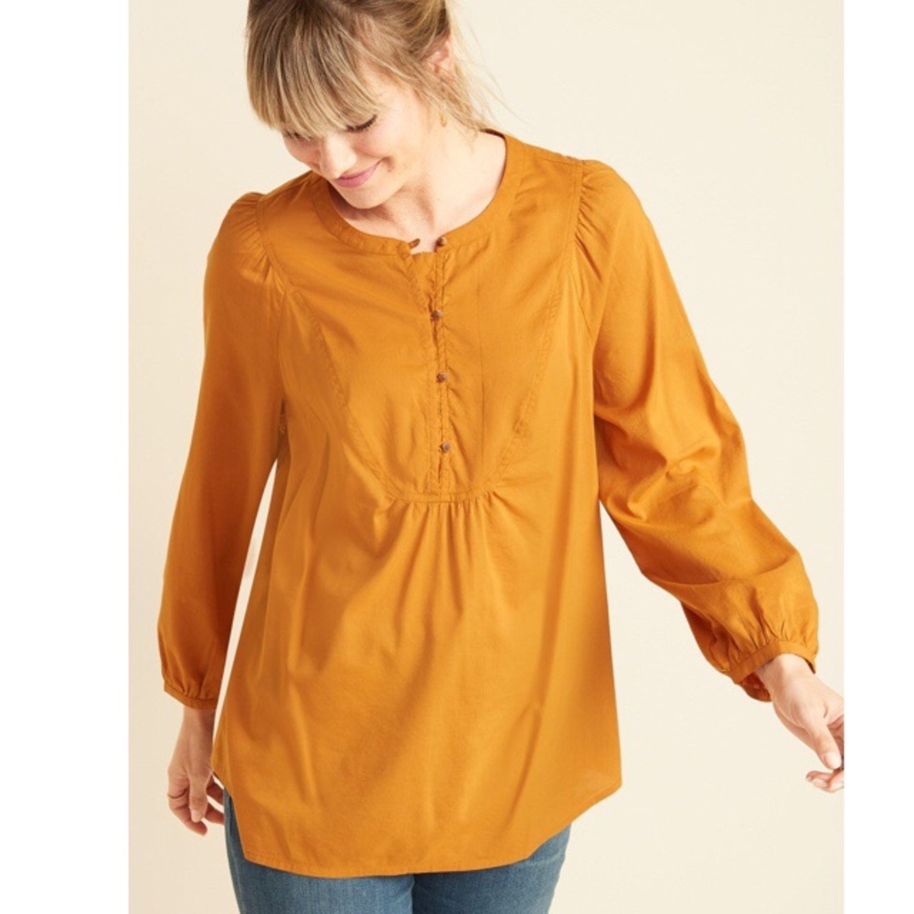 NWOT Old Navy Tobacco Leaf Bib-Front Tunic